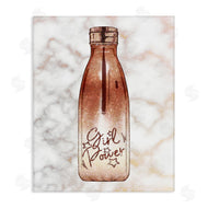 Ziwei Li | Girl Power Quote Fashion Bottle over Marble