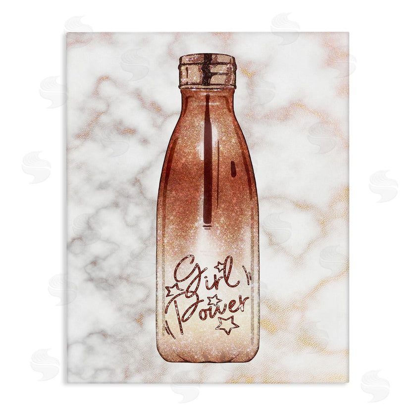 Ziwei Li | Girl Power Quote Fashion Bottle over Marble
