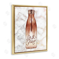 Ziwei Li | Girl Power Quote Fashion Bottle over Marble