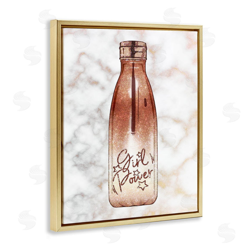 Ziwei Li | Girl Power Quote Fashion Bottle over Marble