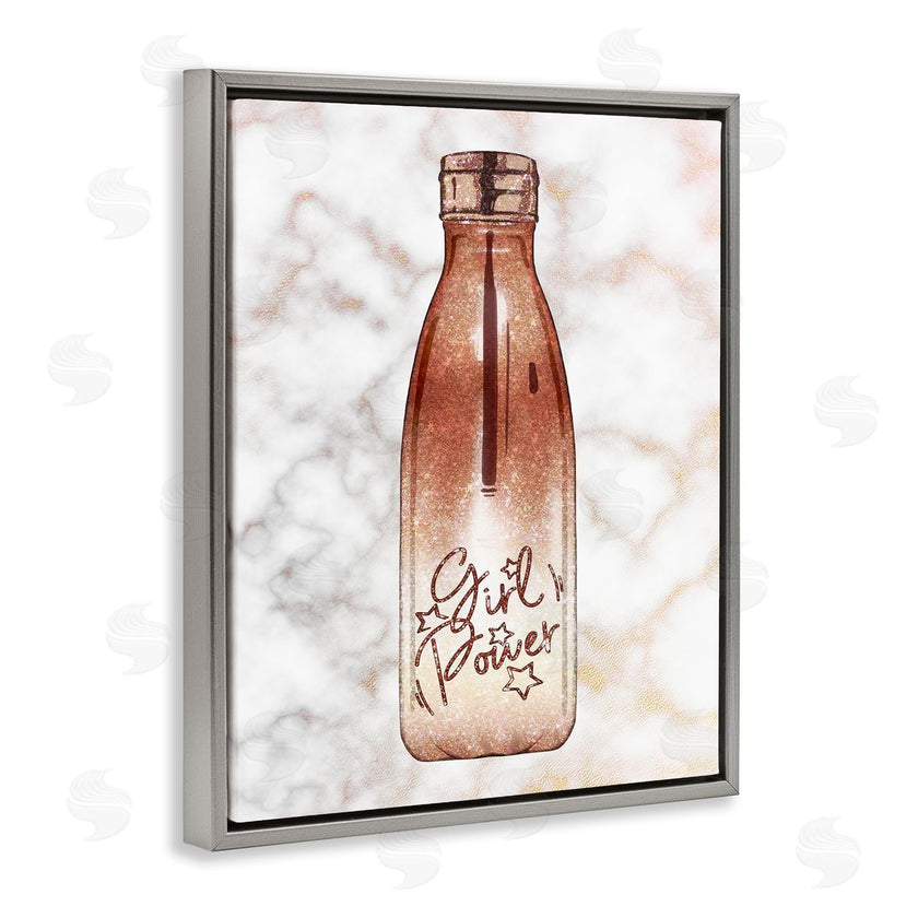 Ziwei Li | Girl Power Quote Fashion Bottle over Marble