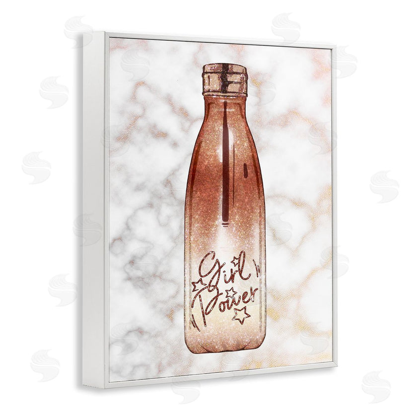 Ziwei Li | Girl Power Quote Fashion Bottle over Marble