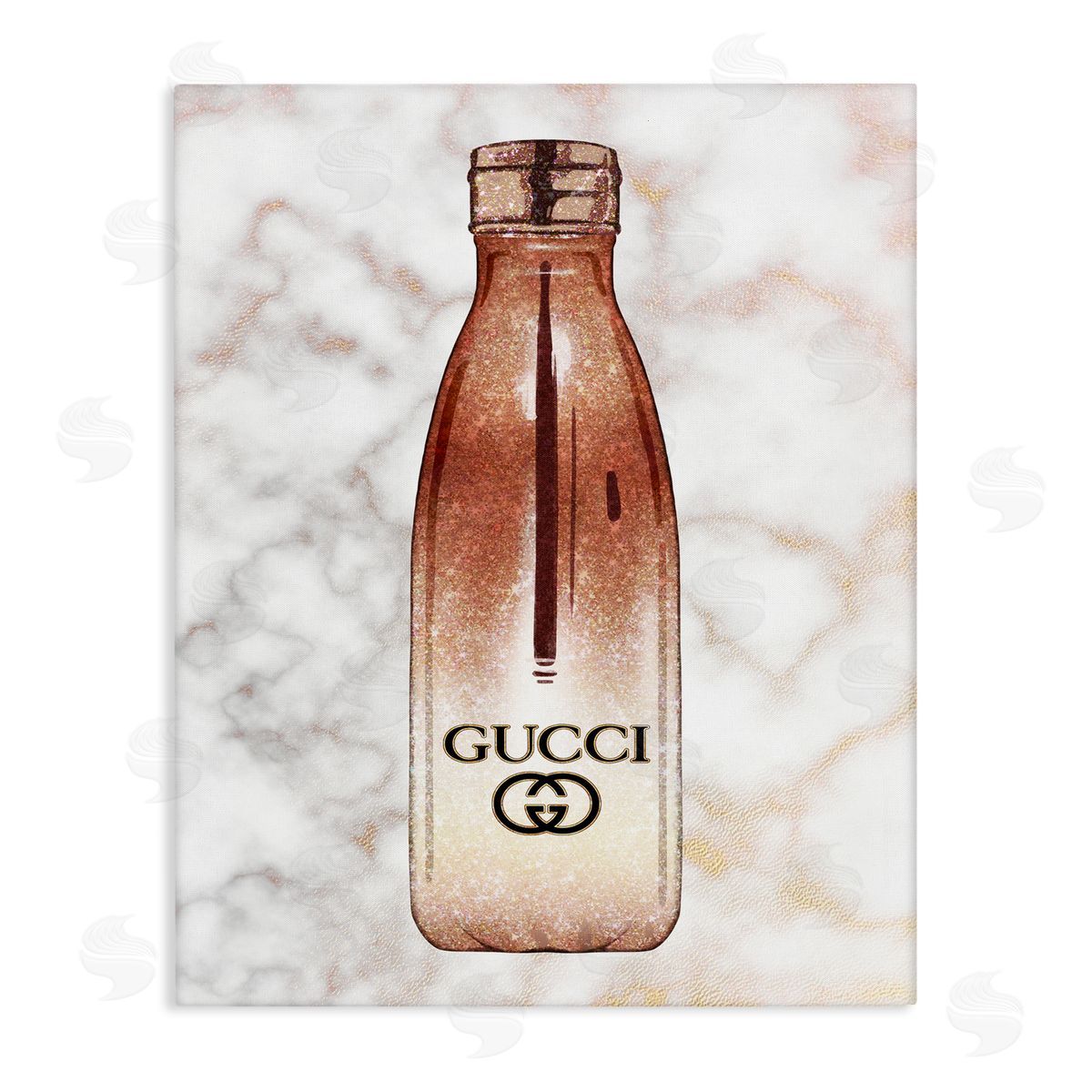 Ziwei Li Designer Brand Chic Sports Fashion Bottle Marble Canvas Wall Art
