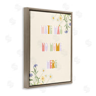 Stupell Studio | Hate Has No Home Quote Soft Spring Wildflowers