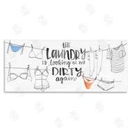 Jennifer Paxton Parker | Laundry Looking at Me Dirty Phrase Vintage Clothesline Humor