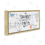 Jennifer Paxton Parker | Laundry Looking at Me Dirty Phrase Vintage Clothesline Humor