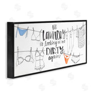Jennifer Paxton Parker | Laundry Looking at Me Dirty Phrase Vintage Clothesline Humor