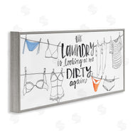 Jennifer Paxton Parker | Laundry Looking at Me Dirty Phrase Vintage Clothesline Humor
