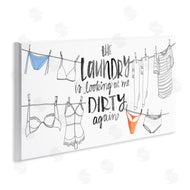 Jennifer Paxton Parker | Laundry Looking at Me Dirty Phrase Vintage Clothesline Humor