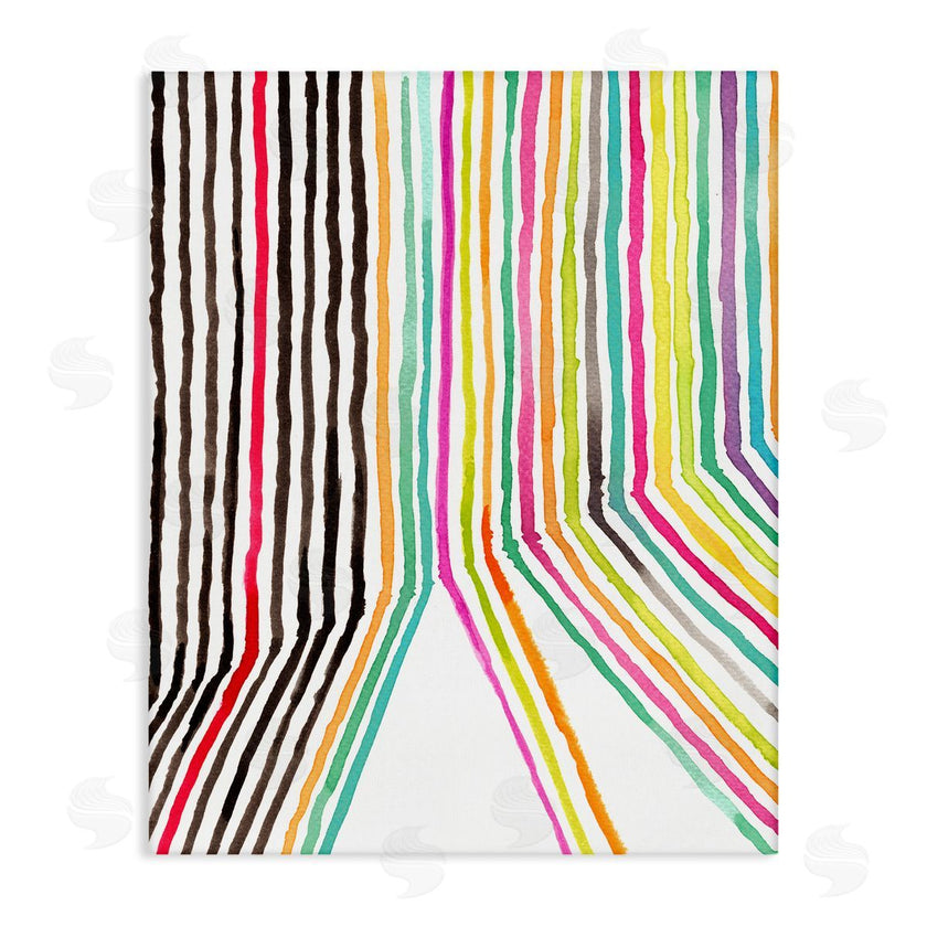 Elvira Errico | Asymmetrical Line Breaks Between Fold Vibrant Rainbow