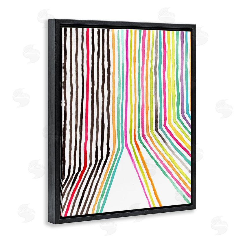 Elvira Errico | Asymmetrical Line Breaks Between Fold Vibrant Rainbow
