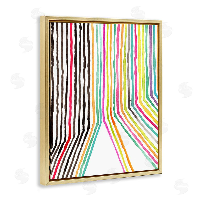 Elvira Errico | Asymmetrical Line Breaks Between Fold Vibrant Rainbow