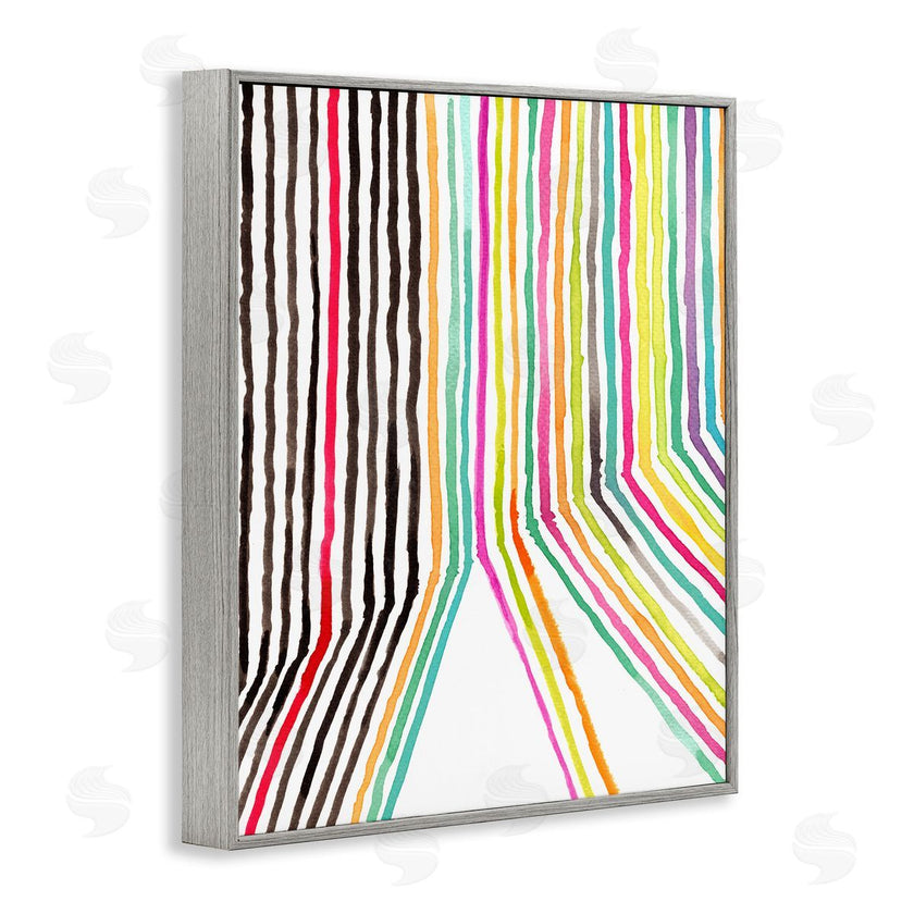 Elvira Errico | Asymmetrical Line Breaks Between Fold Vibrant Rainbow