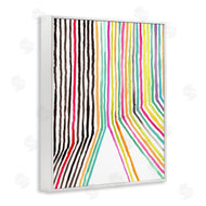 Elvira Errico | Asymmetrical Line Breaks Between Fold Vibrant Rainbow