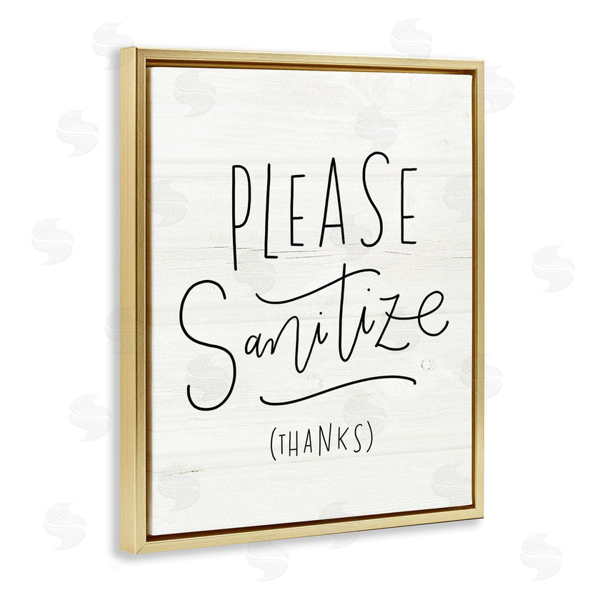 Loni Harris | Please Sanitize Phrase Minimal Rustic Text