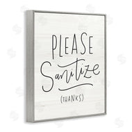 Loni Harris | Please Sanitize Phrase Minimal Rustic Text