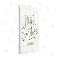 Loni Harris | Please Sanitize Phrase Minimal Rustic Text
