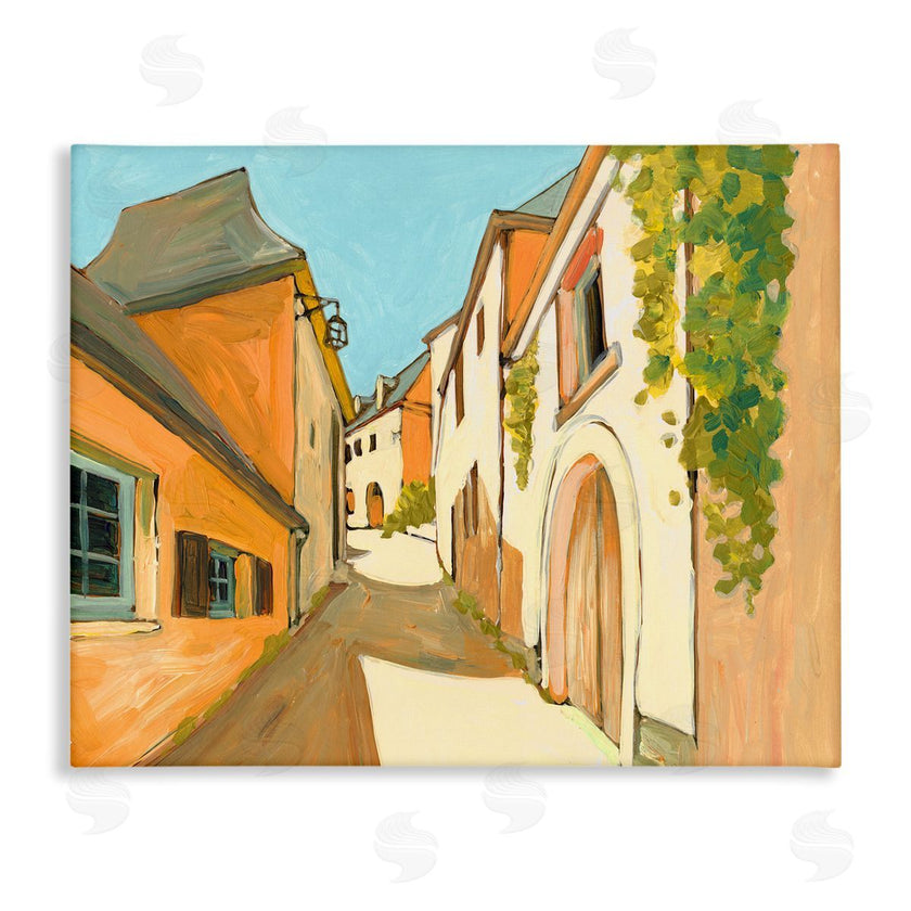 Bart E. Slyp | Shadows Between Buildings European Country Road