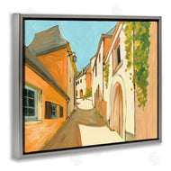 Bart E. Slyp | Shadows Between Buildings European Country Road