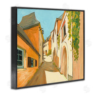 Bart E. Slyp | Shadows Between Buildings European Country Road