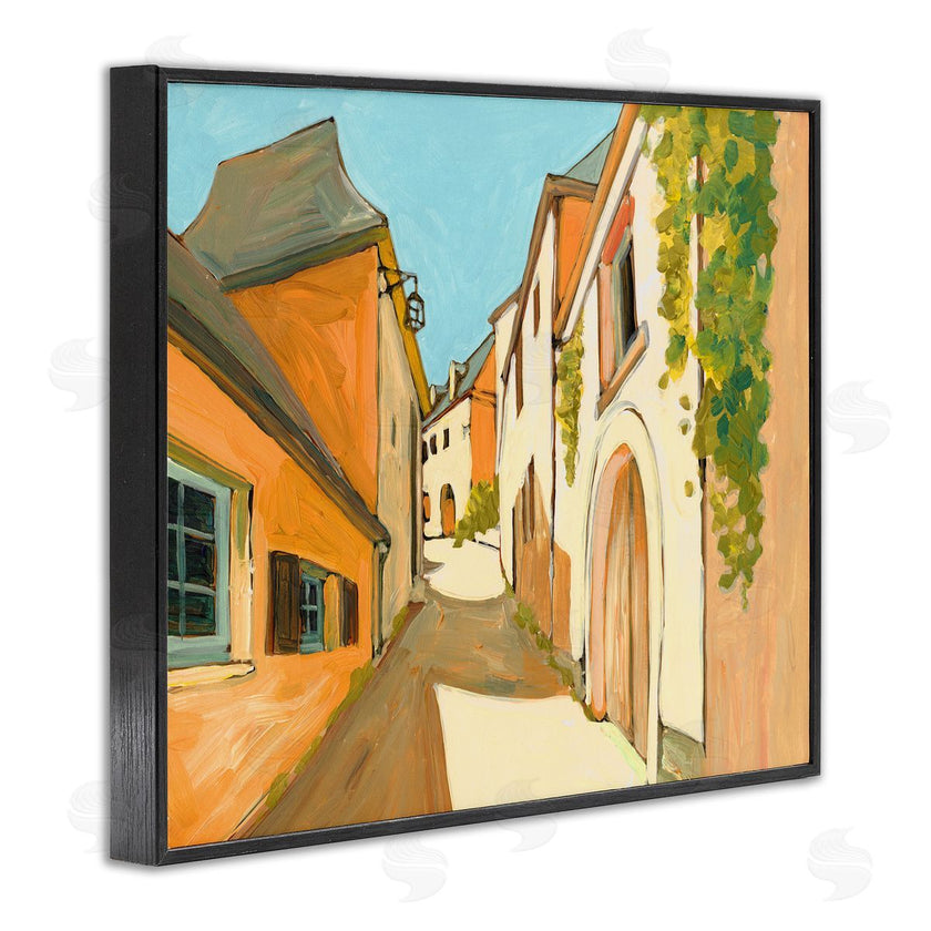Bart E. Slyp | Shadows Between Buildings European Country Road