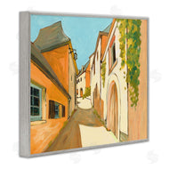 Bart E. Slyp | Shadows Between Buildings European Country Road