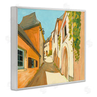 Bart E. Slyp | Shadows Between Buildings European Country Road