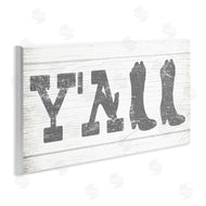 Stupell Studio | Y'all Phrase Rural Cowboy Boot Typography
