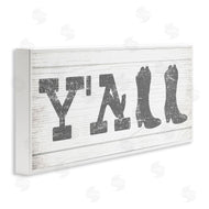Stupell Studio | Y'all Phrase Rural Cowboy Boot Typography