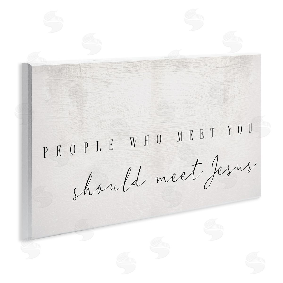 Stupell Studio People Who Meet You Phrase Faith Inspired Quote Wall Plaque Art