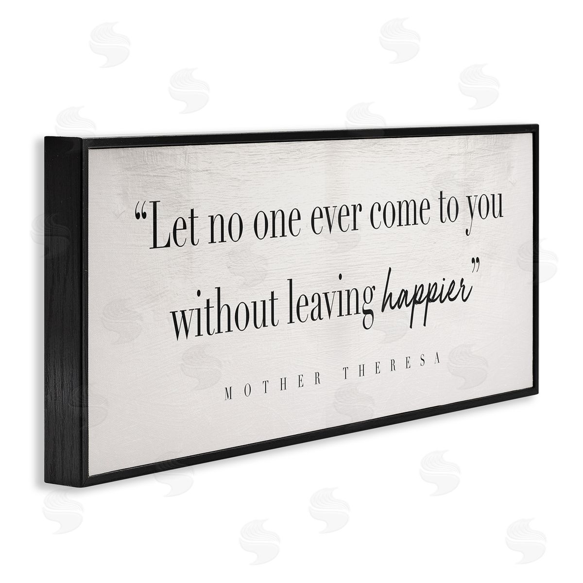 Mother Theresa Inspirational Quote Black Frame Print Wall Art, Home Decor by Stupell Studio