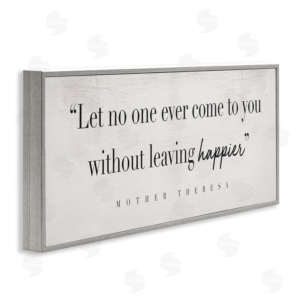 Mother Theresa Inspirational Quote Grey Frame Print Wall Art, Home Decor by Stupell Studio