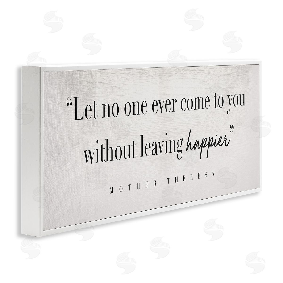 Mother Theresa Inspirational Quote White Frame Print Wall Art, Home Decor by Stupell Studio