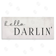 Stupell Studio | Hello Darlin' Phrase Charming Southern Typography