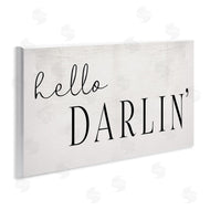 Stupell Studio | Hello Darlin' Phrase Charming Southern Typography