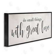 Stupell Studio | Do Small Things with Great Love Minimal Quote