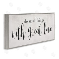 Stupell Studio | Do Small Things with Great Love Minimal Quote