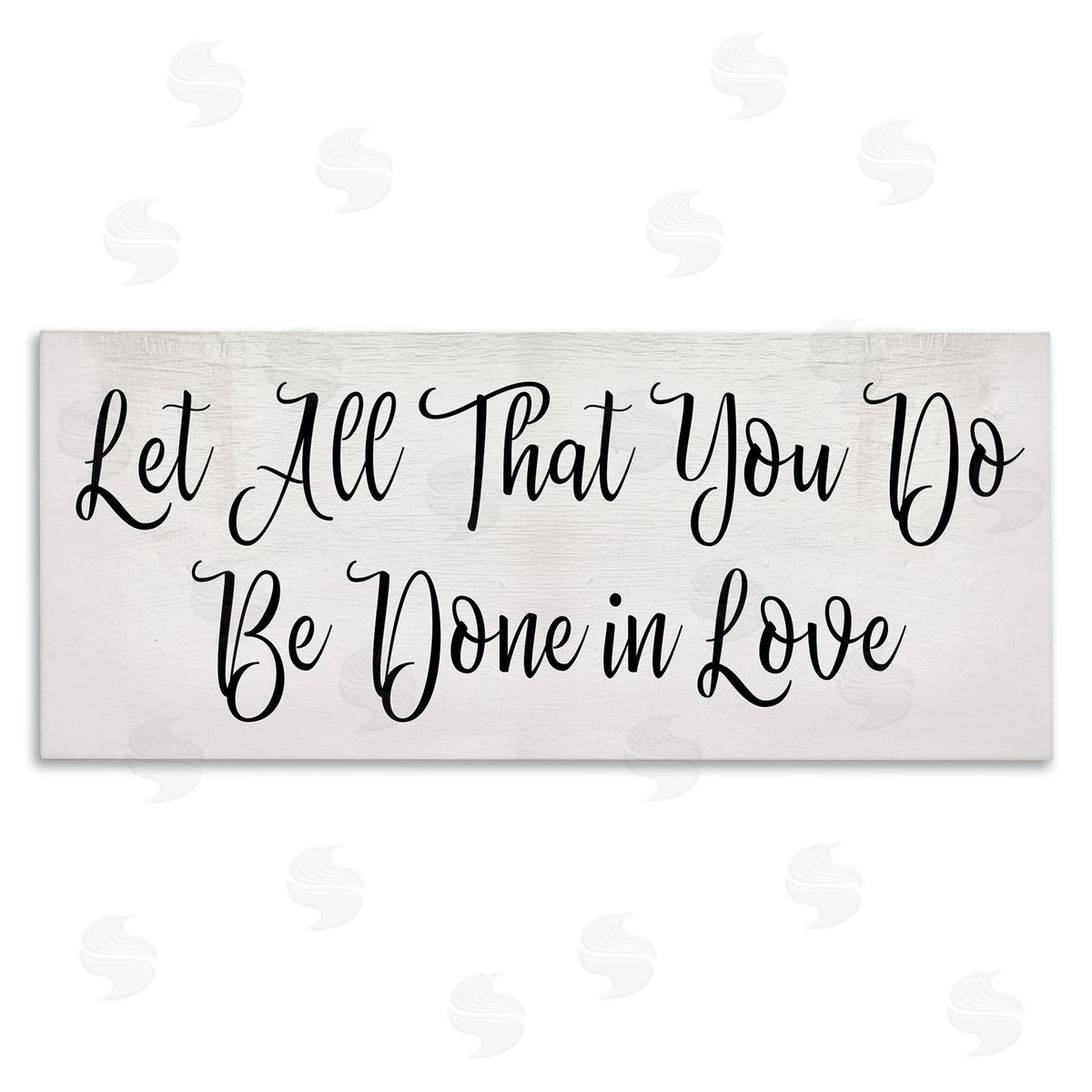Stupell Studio Be Done in Love Quote Minimal Cursive Typography Canvas Wall Art