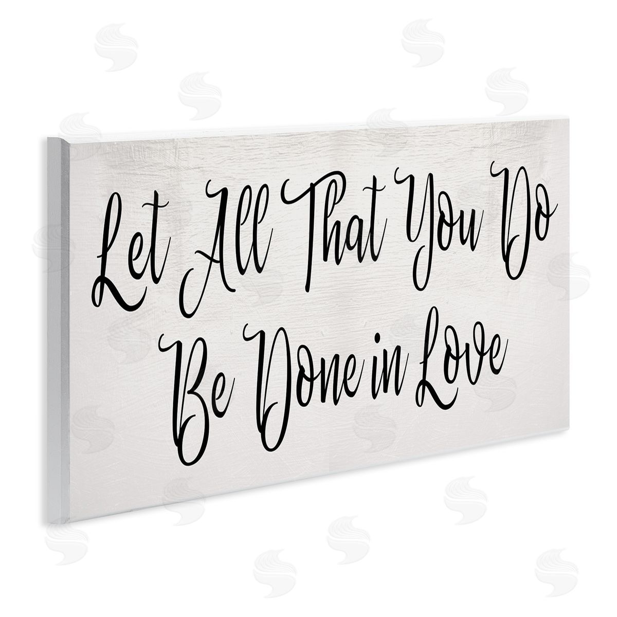 Stupell Studio Be Done in Love Quote Minimal Cursive Typography Wall Plaque Art