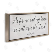 Stupell Studio | We Will Serve the Lord Quote Minimal Cursive Typography