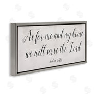 Stupell Studio | We Will Serve the Lord Quote Minimal Cursive Typography