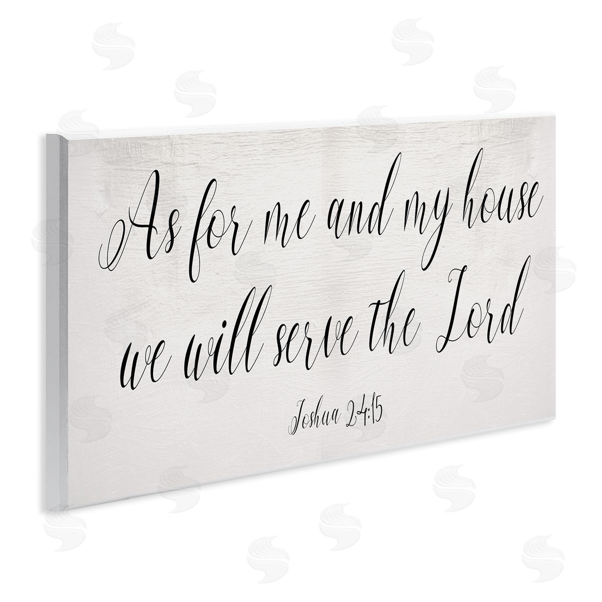 Stupell Studio We Will Serve the Lord Quote Minimal Cursive Typography Wall Plaque Art