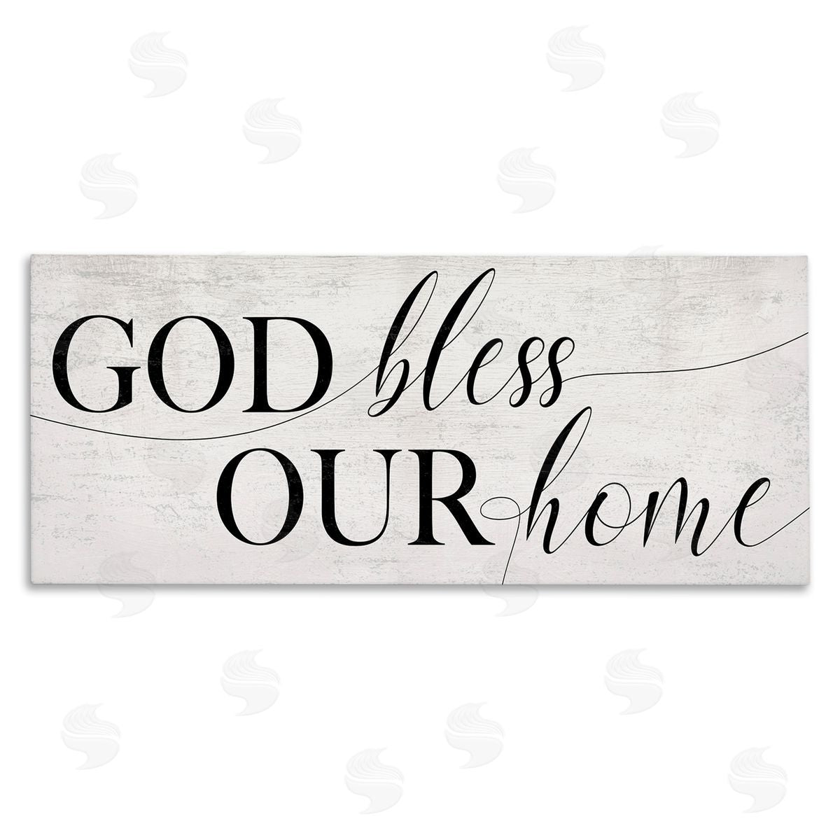 God Bless Our Home Phrase Canvas Wall Art, Home Decor by Stupell Studio