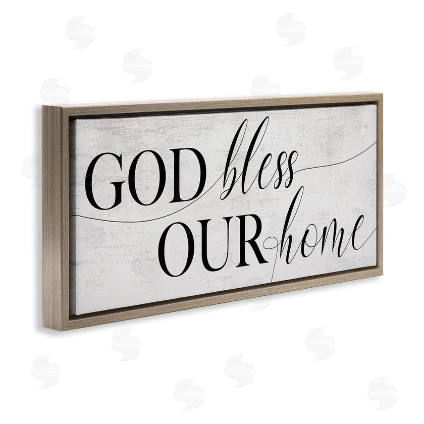 Stupell Studio | God Bless Our Home Phrase