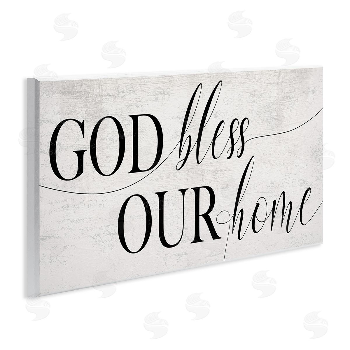 God Bless Our Home Phrase Wood Plaque Wall Art, Home Decor by Stupell Studio