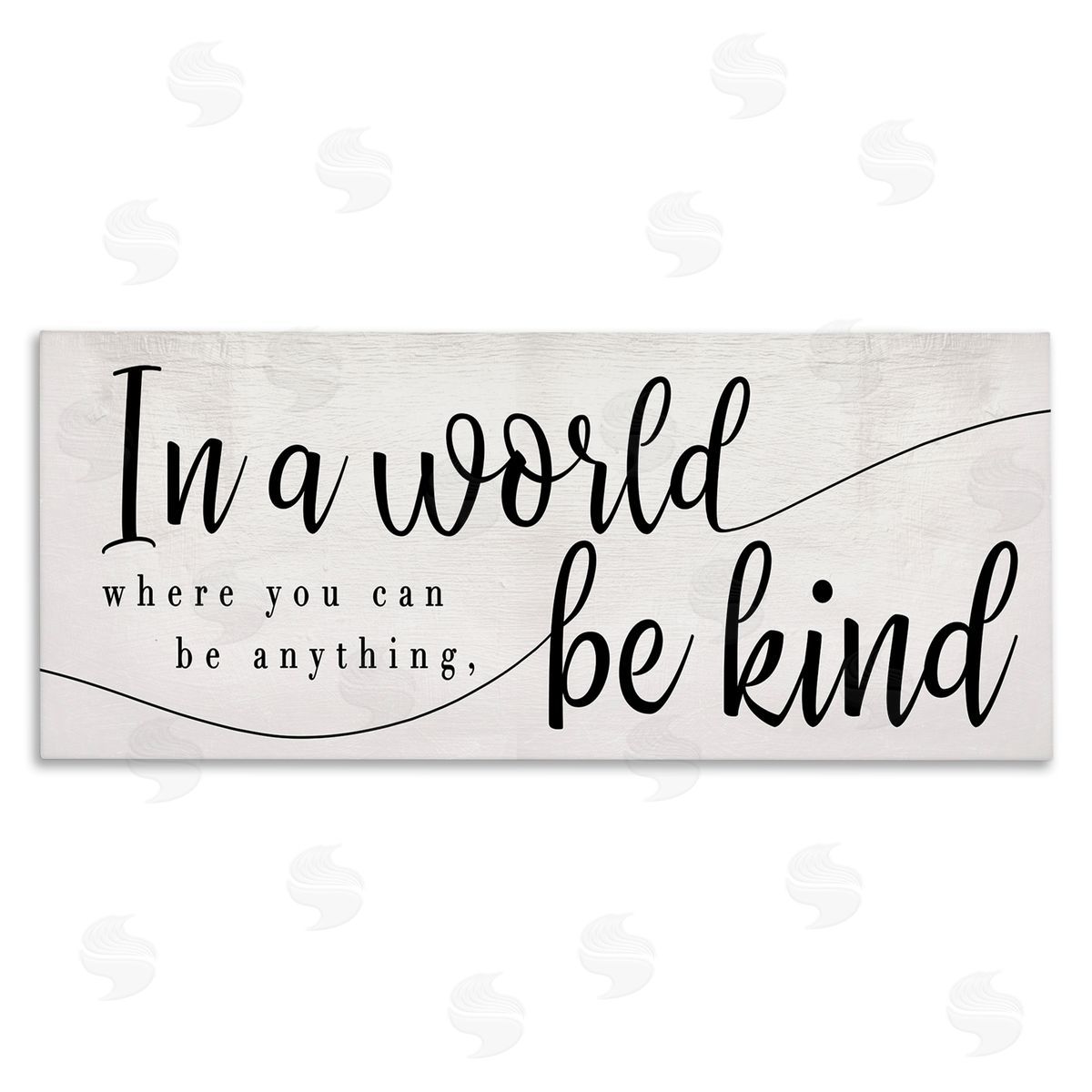 Stupell Studio Be Anything, Be Kind Phrase Whimsical Country Typography Canvas Wall Art