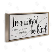 Stupell Studio | Be Anything, Be Kind Phrase Whimsical Country Typography
