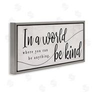 Stupell Studio | Be Anything, Be Kind Phrase Whimsical Country Typography