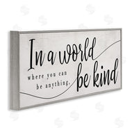 Stupell Studio | Be Anything, Be Kind Phrase Whimsical Country Typography