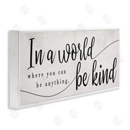 Stupell Studio | Be Anything, Be Kind Phrase Whimsical Country Typography